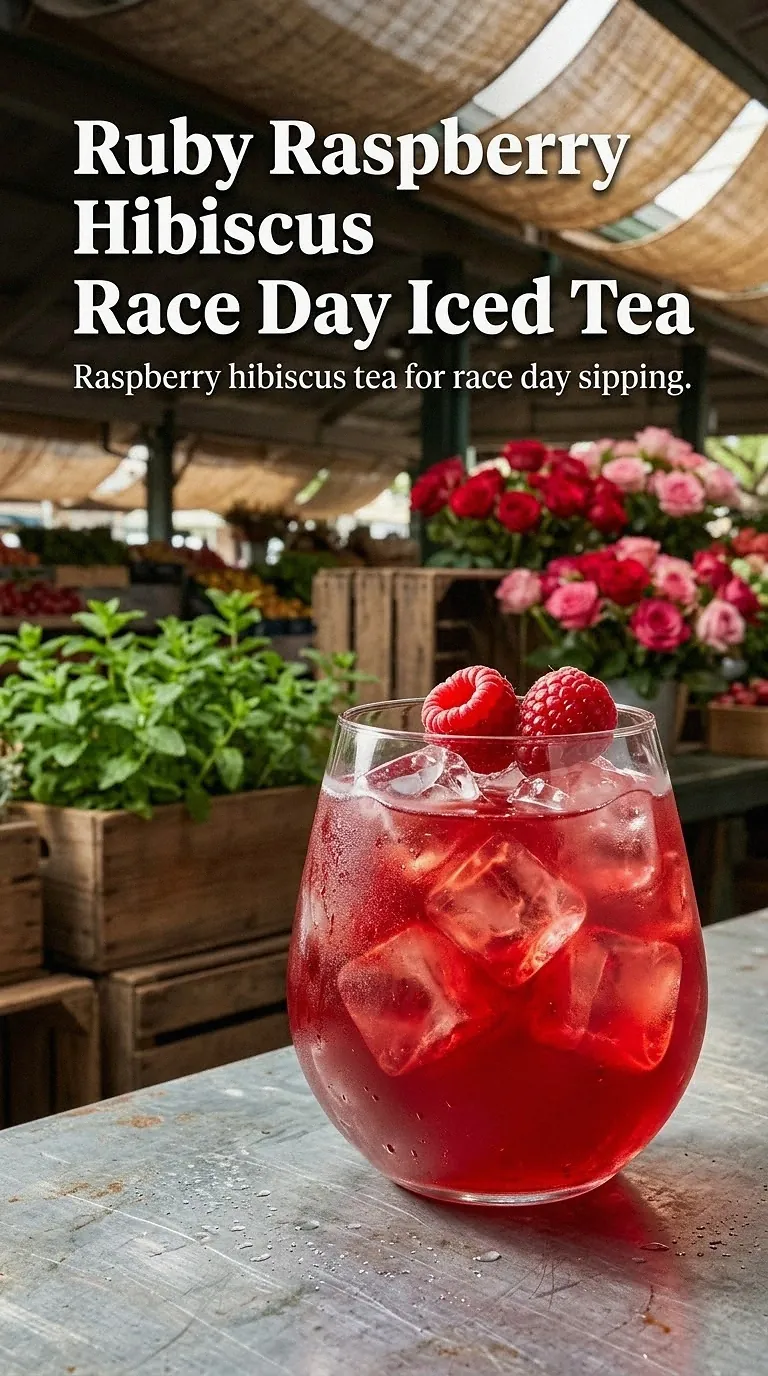 Ruby Raspberry Hibiscus Race Day Iced Tea