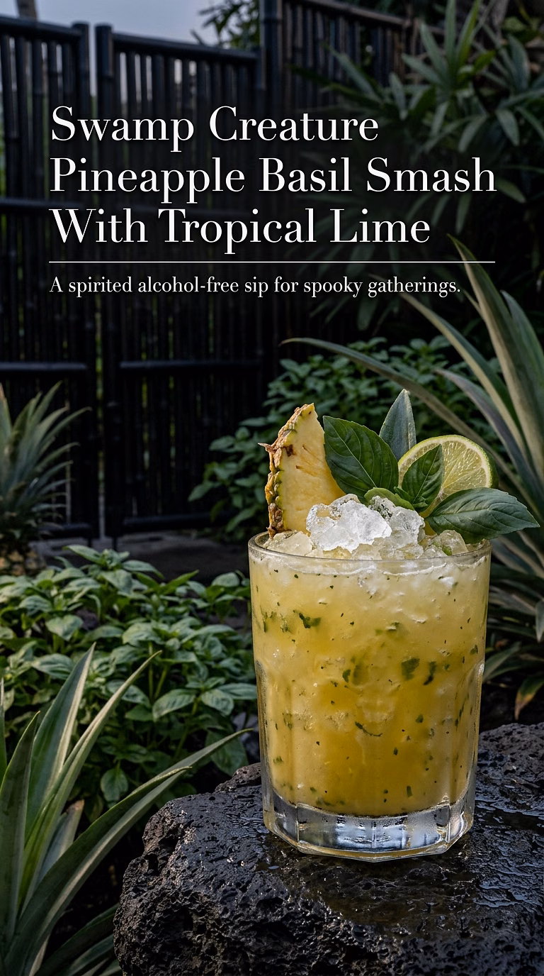 Swamp Creature Pineapple Basil Smash With Tropical Lime