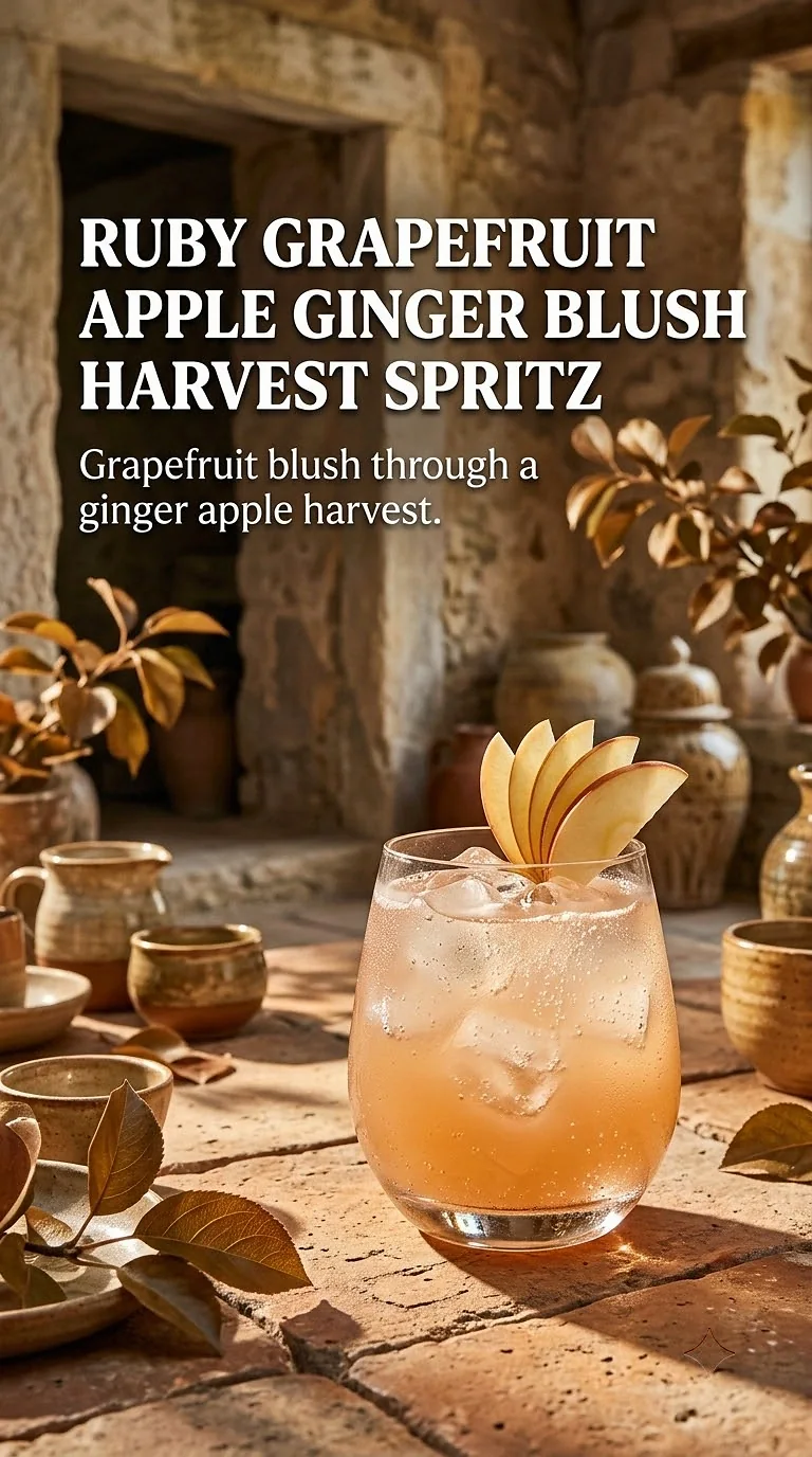 Ruby Grapefruit Apple Ginger Blush Harvest Spritz
