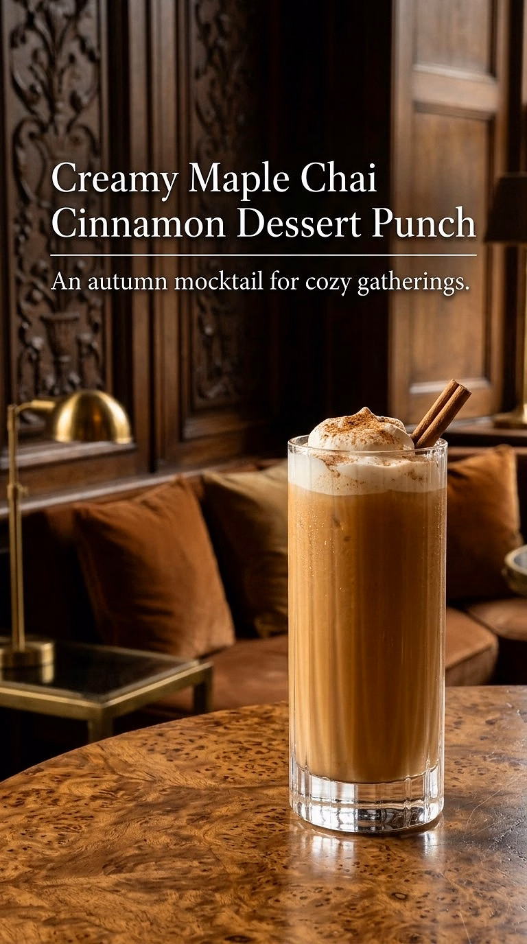 Creamy Maple Chai Cinnamon Dessert Punch