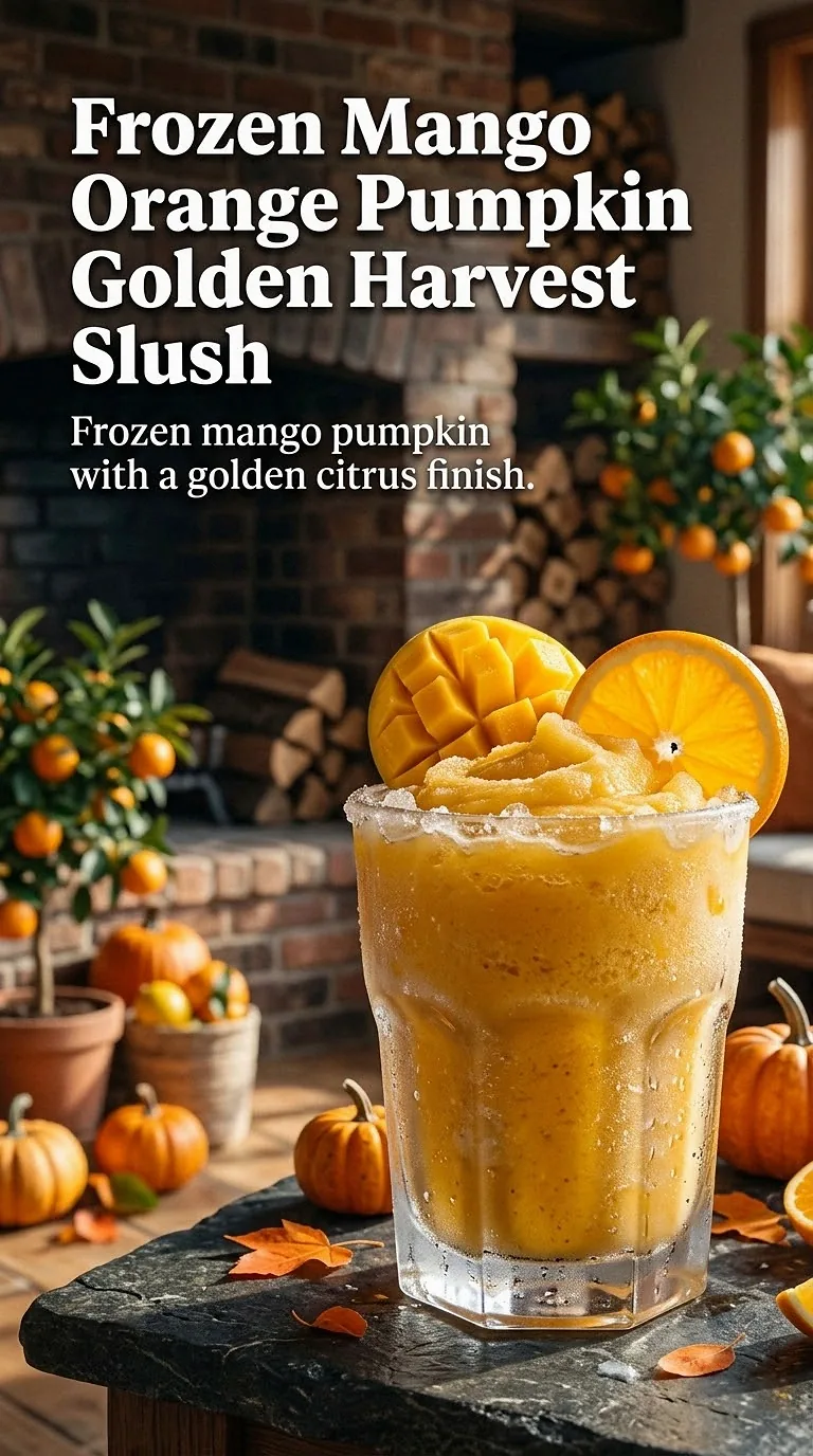 Frozen Mango Orange Pumpkin Golden Harvest Slush