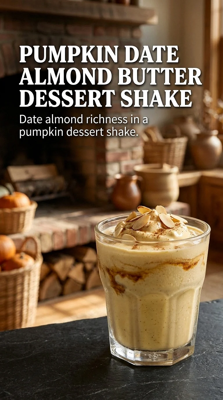 Pumpkin Date Almond Butter Dessert Shake