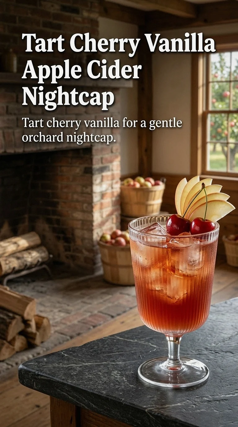 Tart Cherry Vanilla Apple Cider Nightcap