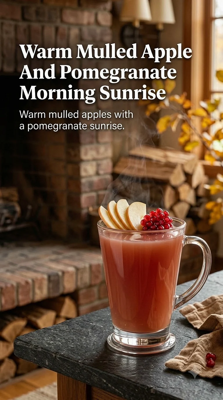 Warm Mulled Apple And Pomegranate Morning Sunrise