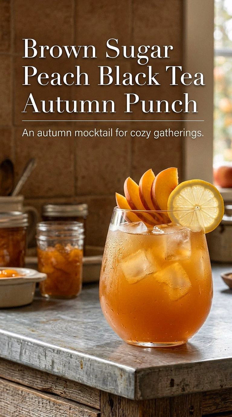 Brown Sugar Peach Black Tea Autumn Punch
