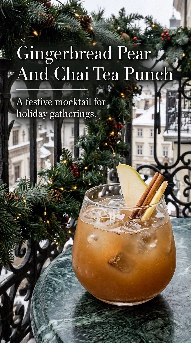 Gingerbread Pear And Chai Tea Punch