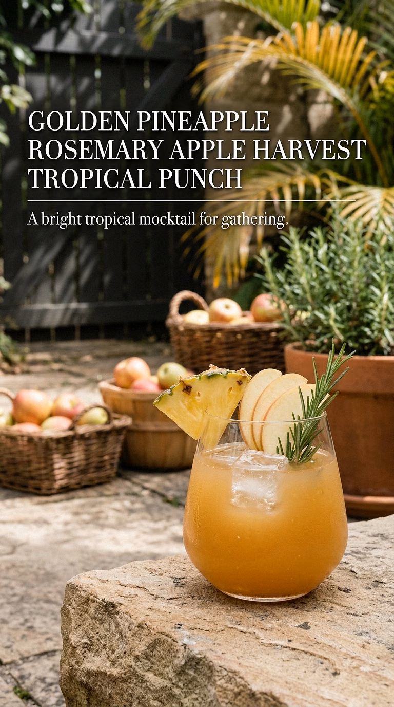 Golden Pineapple Rosemary Apple Harvest Tropical Punch