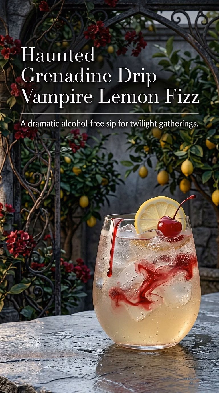 Haunted Grenadine Drip Vampire Lemon Fizz