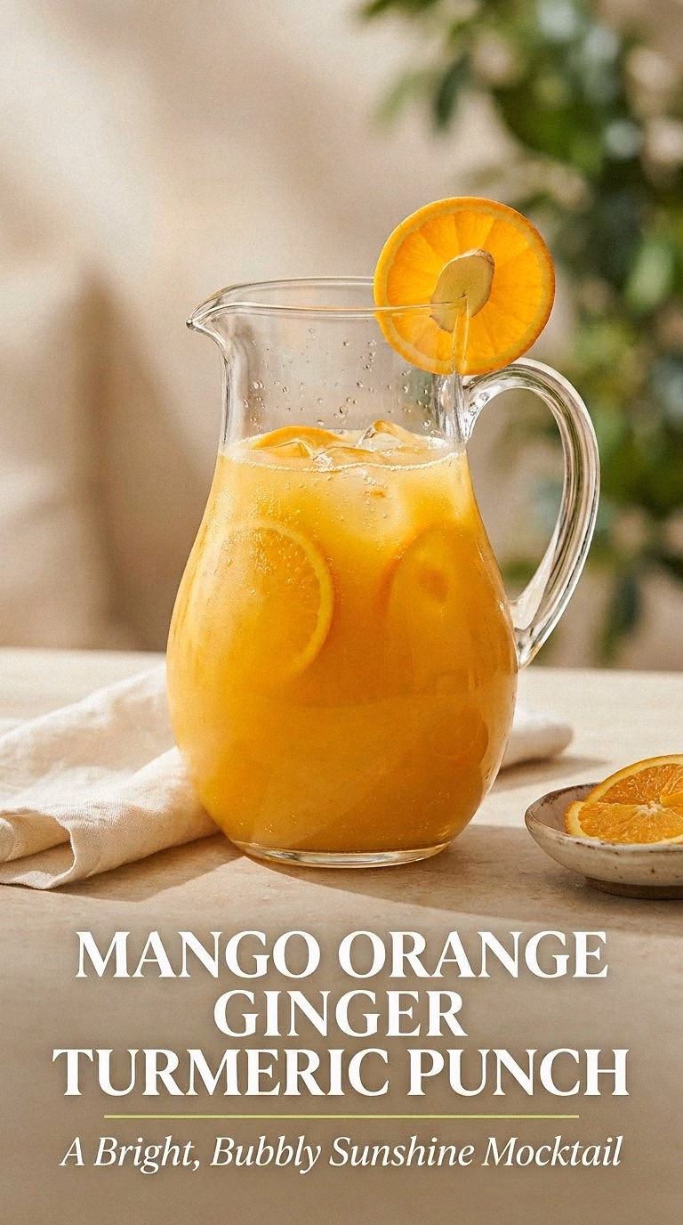 Mango Orange Ginger Turmeric Punch