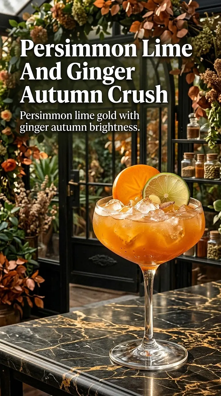 Persimmon Lime And Ginger Autumn Crush