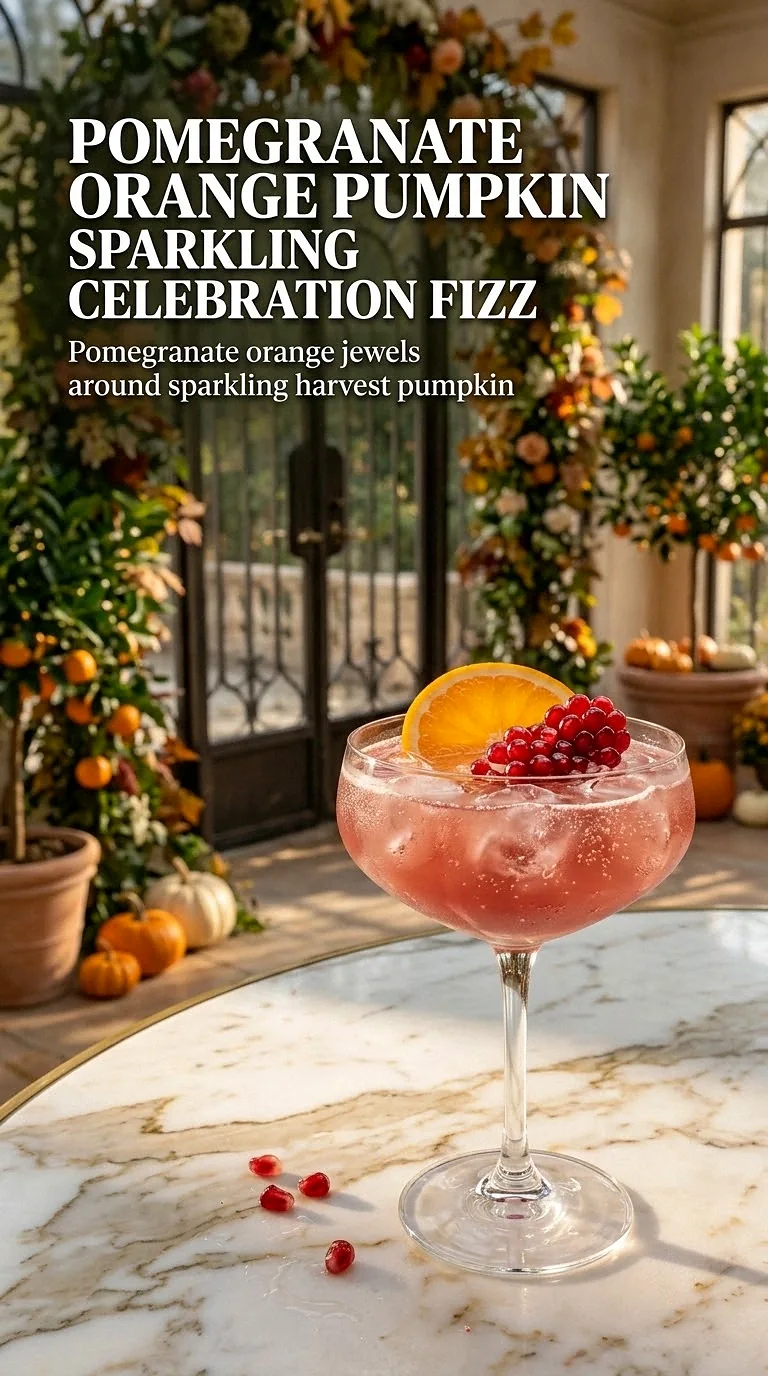 Pomegranate Orange Pumpkin Sparkling Celebration Fizz