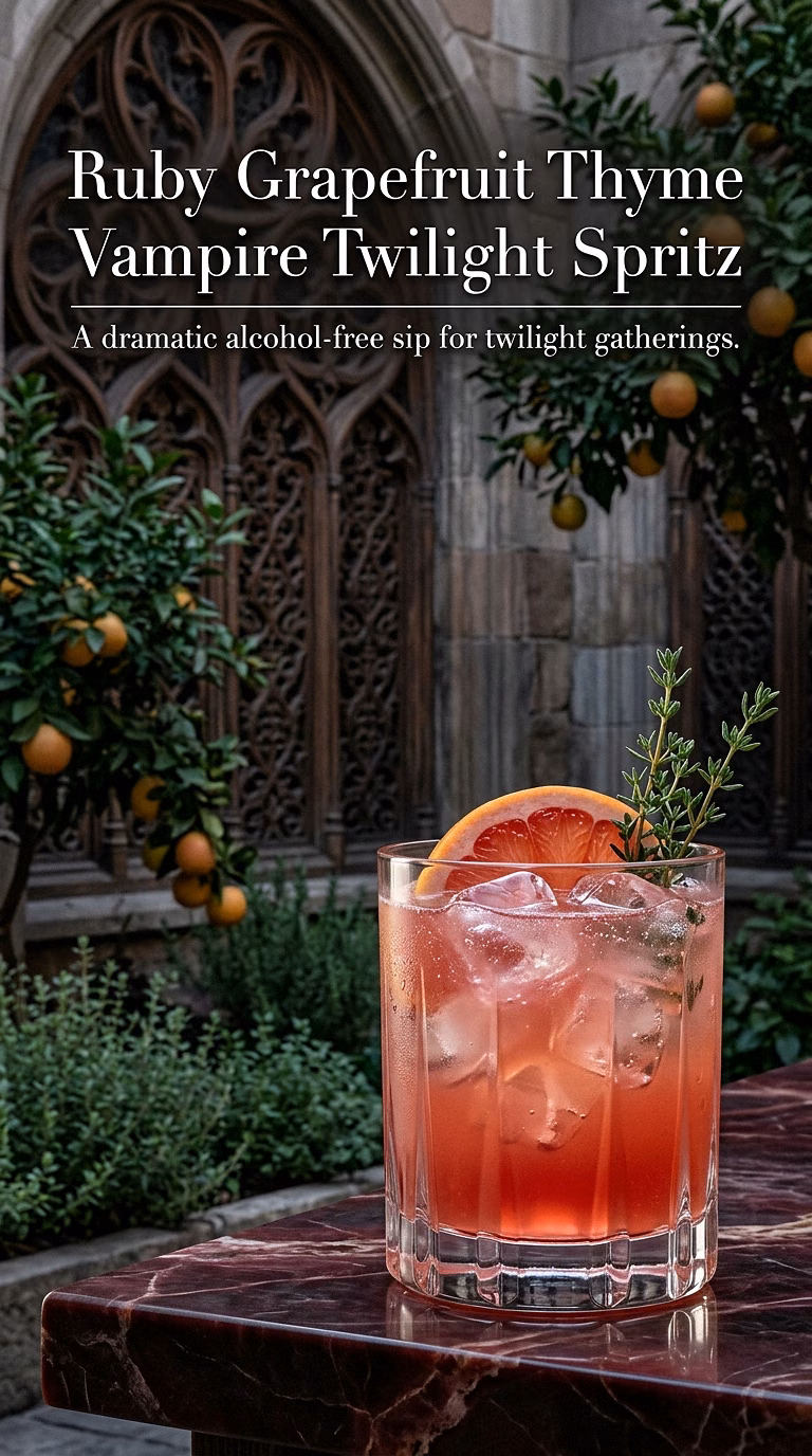 Ruby Grapefruit Thyme Vampire Twilight Spritz