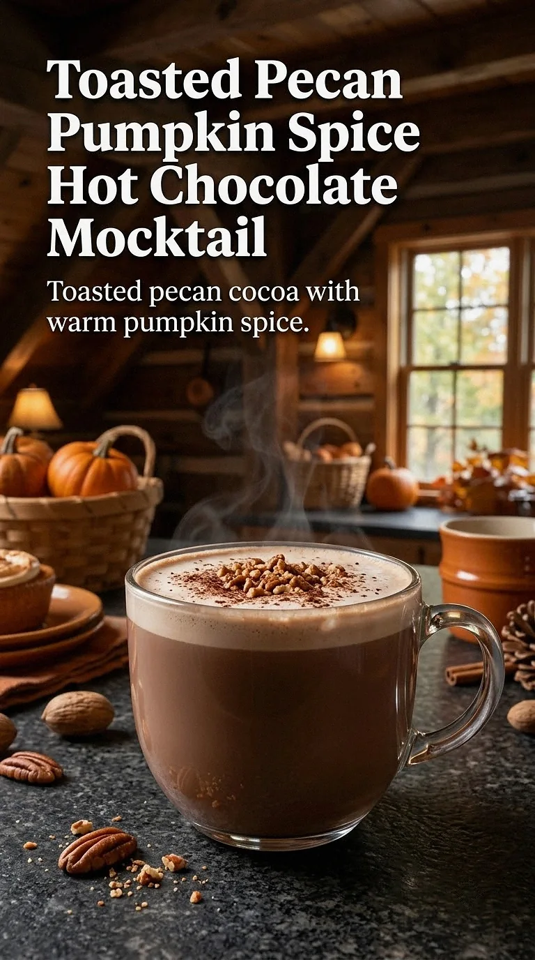 Toasted Pecan Pumpkin Spice Hot Chocolate Mocktail