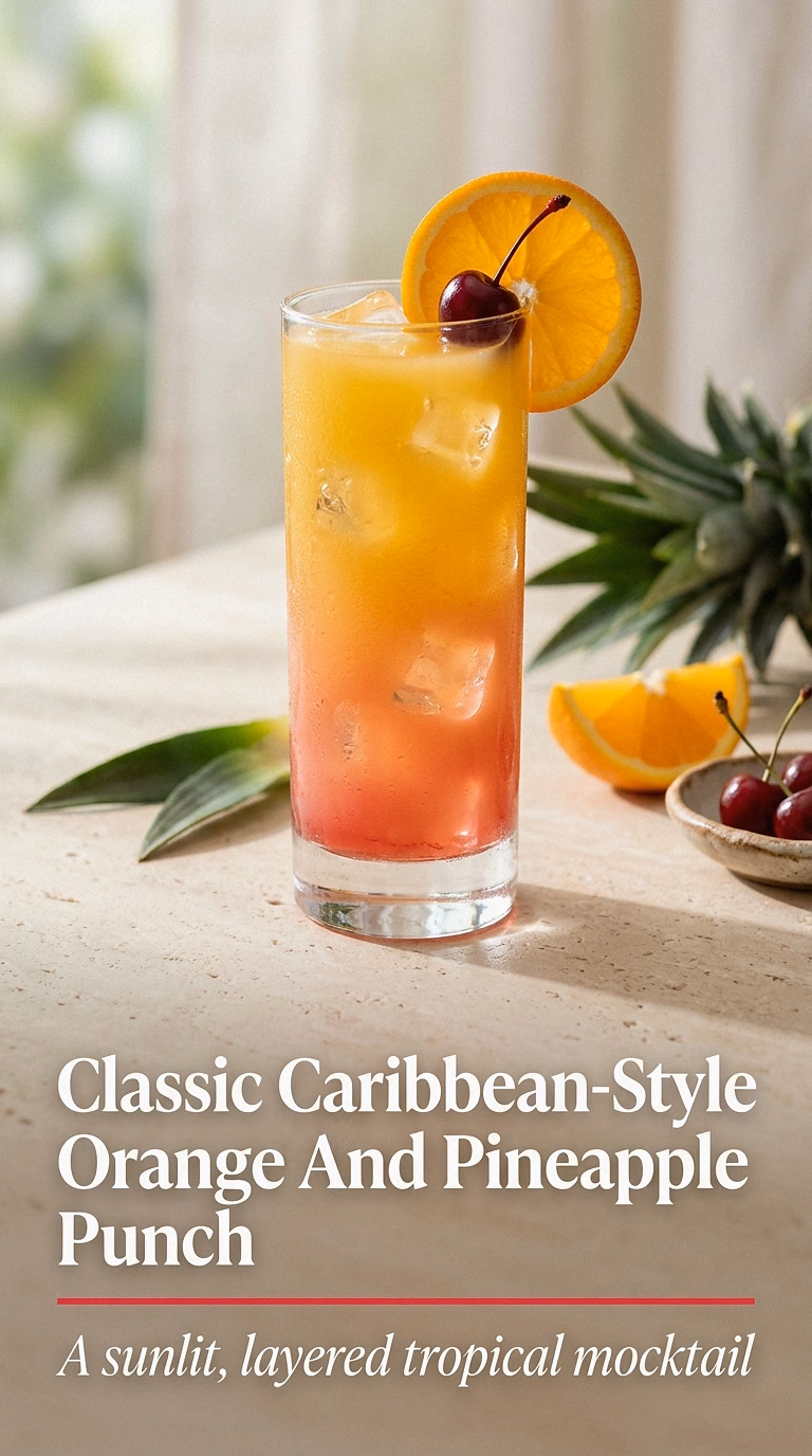 Classic Caribbean-Style Orange And Pineapple Punch