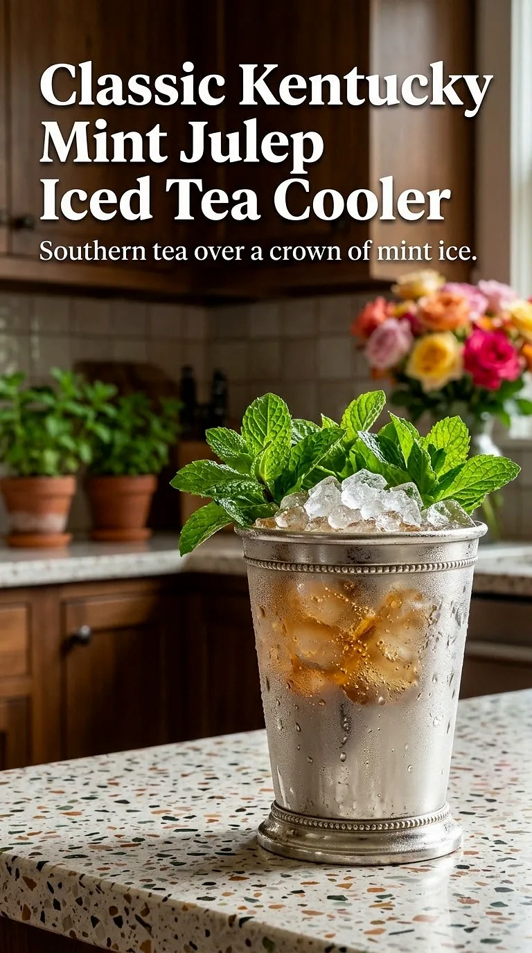 Classic Kentucky Mint Julep Iced Tea Cooler
