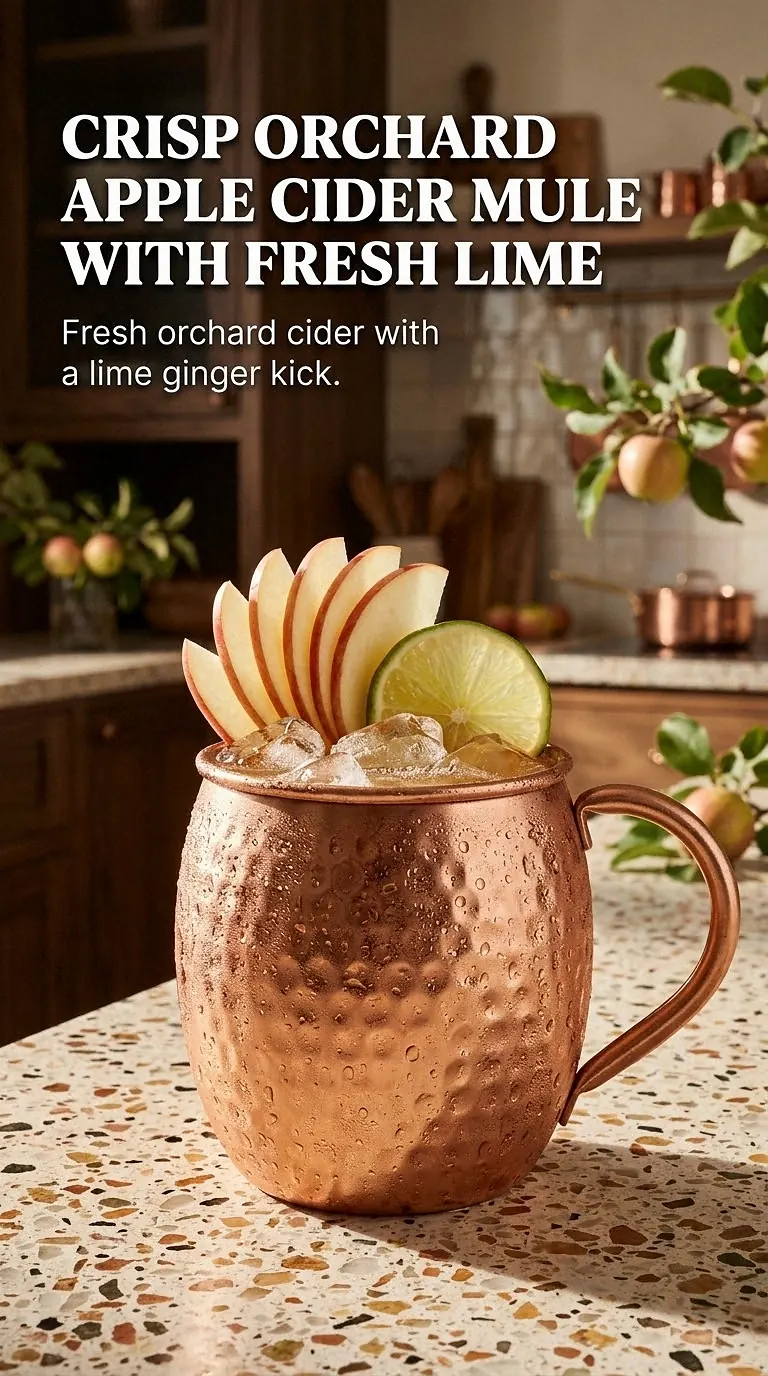 Crisp Orchard Apple Cider Mule With Fresh Lime