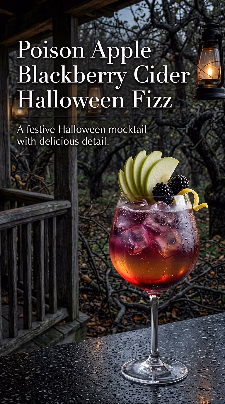 Poison Apple Blackberry Cider Halloween Fizz