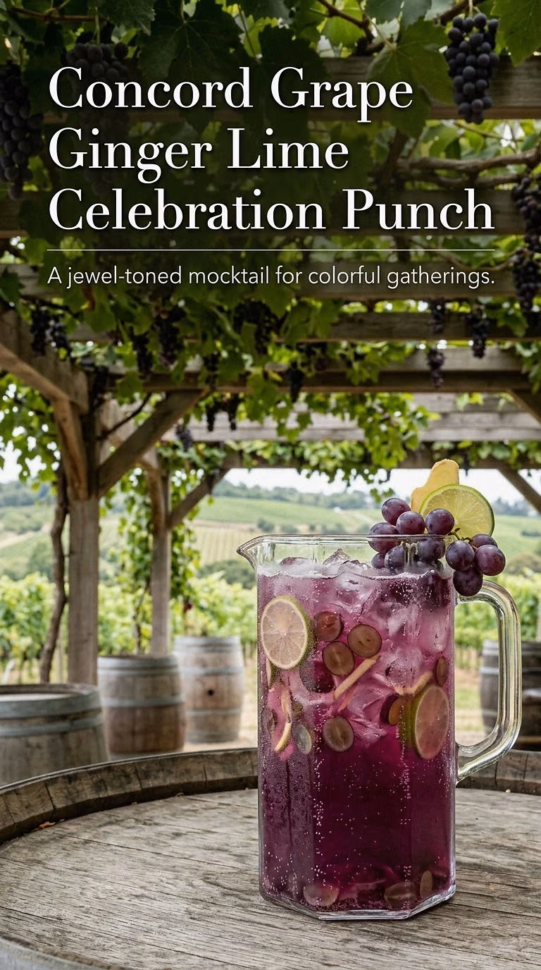 Concord Grape Ginger Lime Celebration Punch