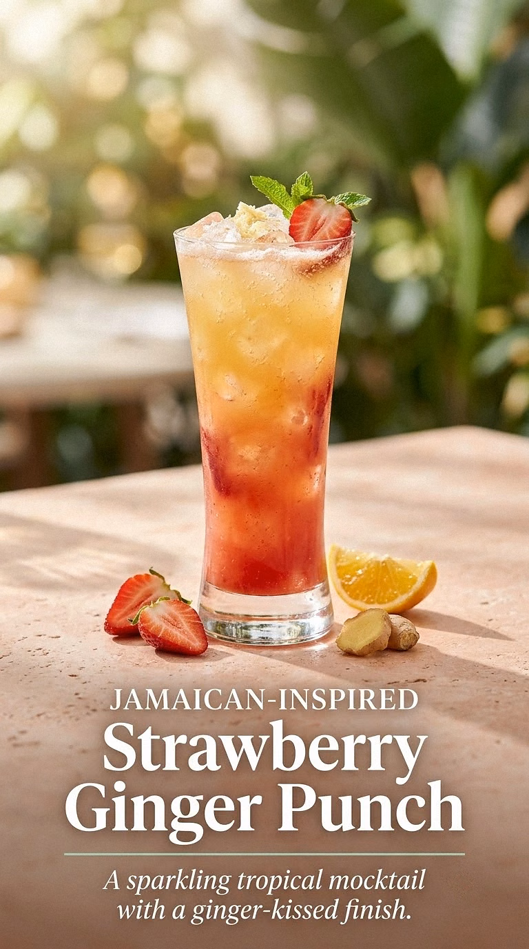 Jamaican-Inspired Strawberry Ginger Punch