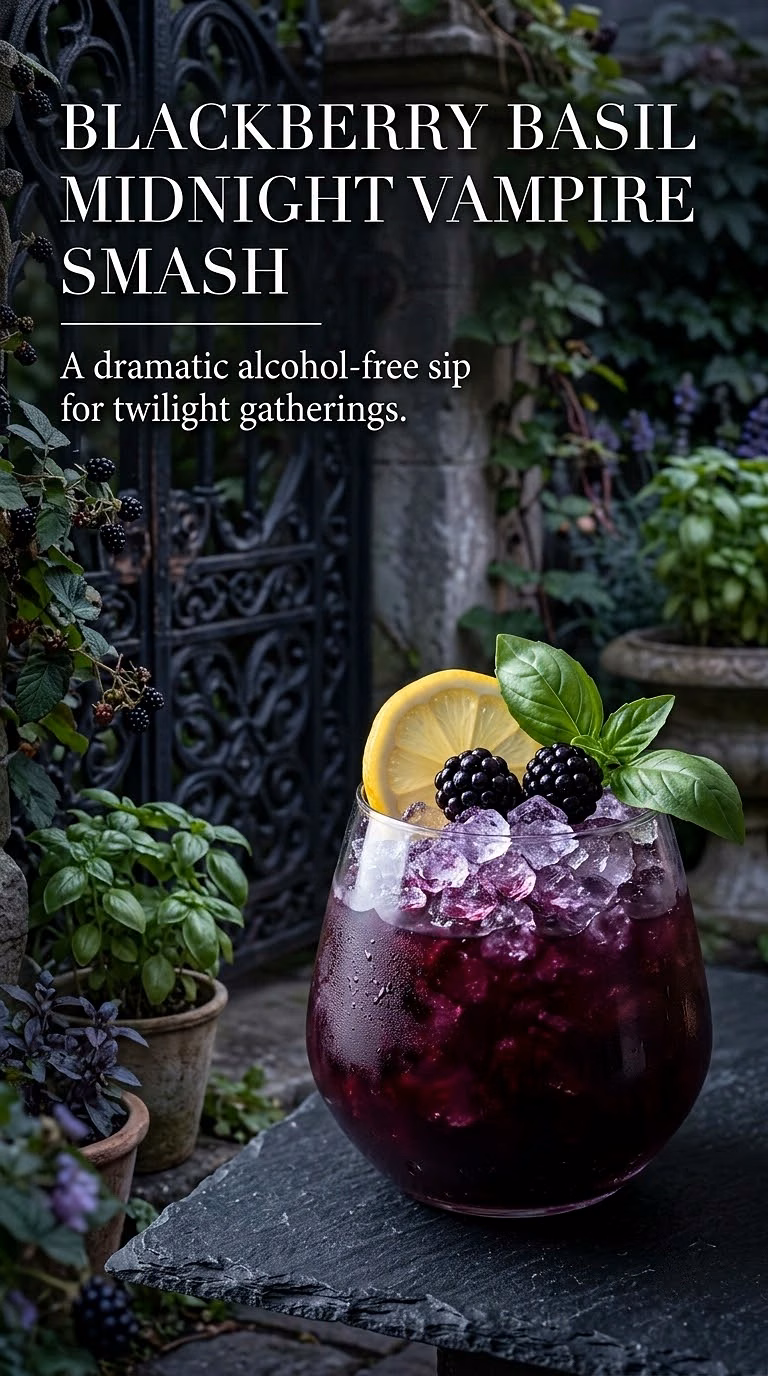 Blackberry Basil Midnight Vampire Smash