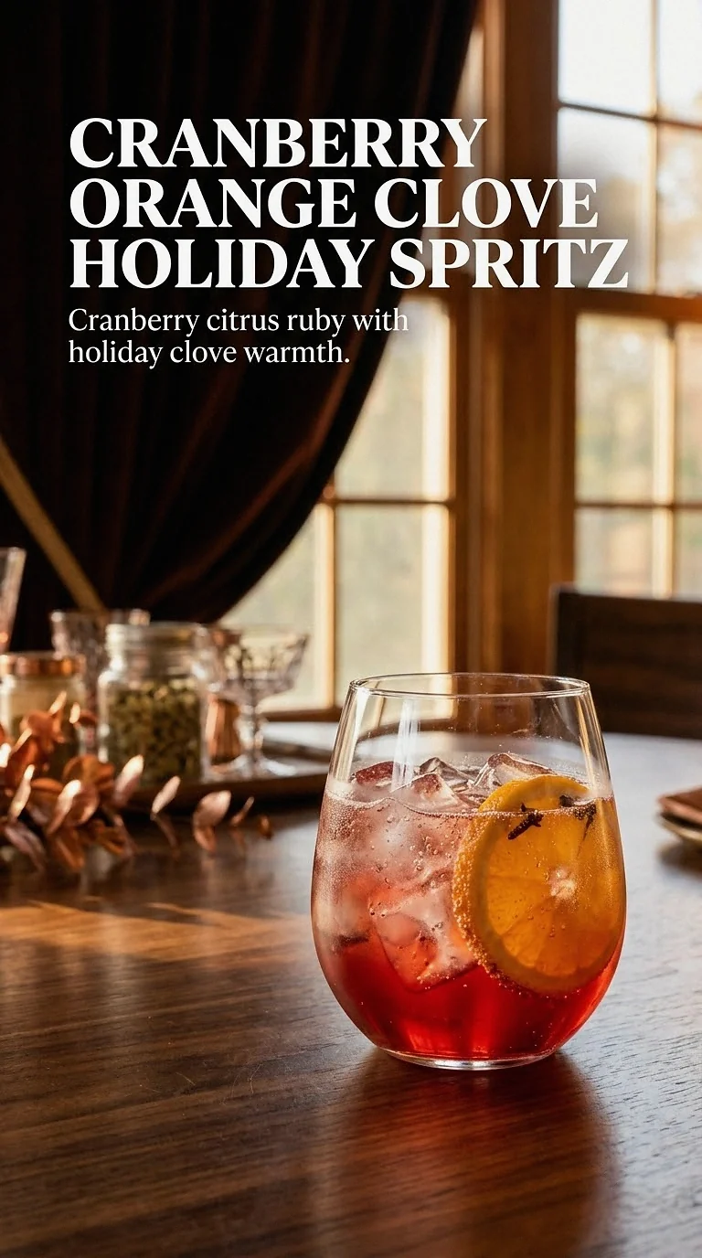 Cranberry Orange Clove Holiday Spritz