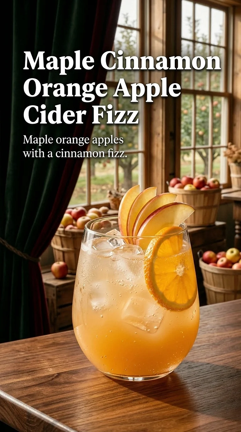 Maple Cinnamon Orange Apple Cider Fizz
