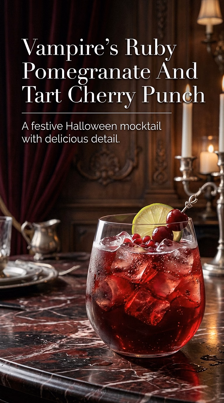 Vampire's Ruby Pomegranate And Tart Cherry Punch