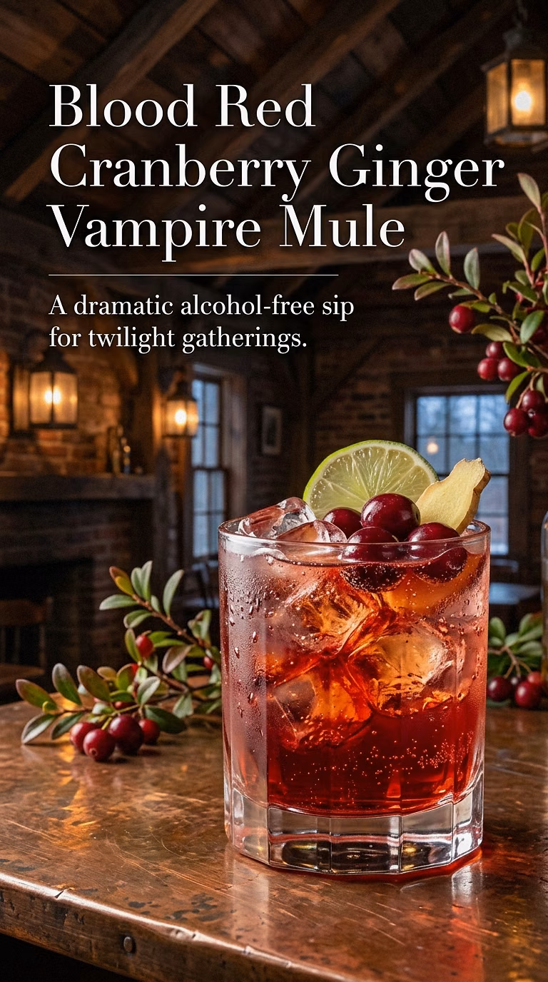 Blood Red Cranberry Ginger Vampire Mule
