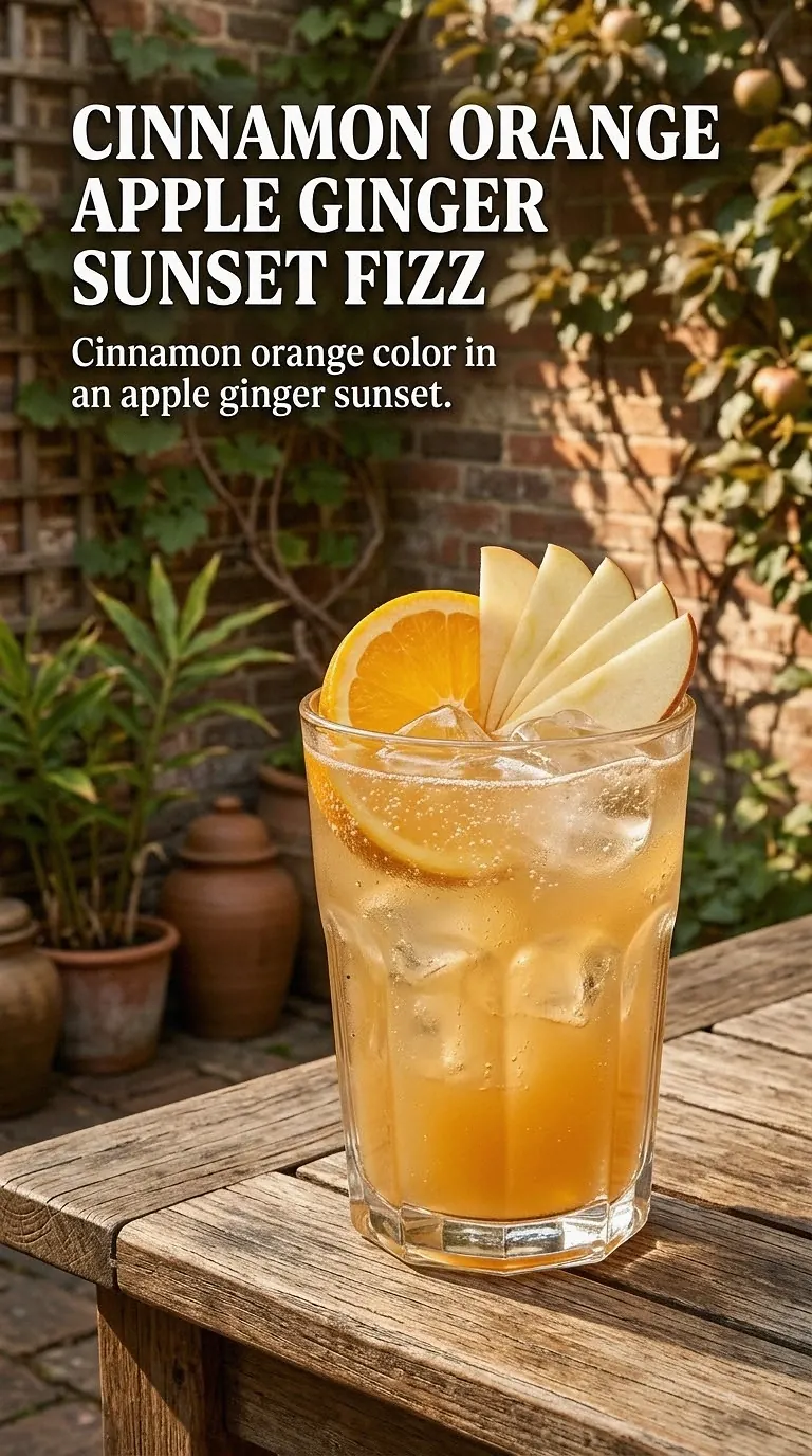 Cinnamon Orange Apple Ginger Sunset Fizz