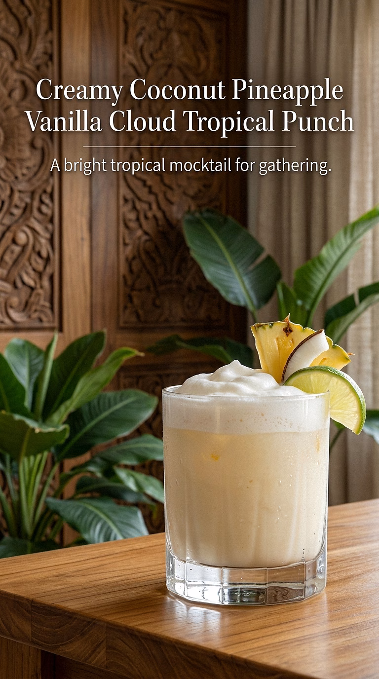 Creamy Coconut Pineapple Vanilla Cloud Tropical Punch