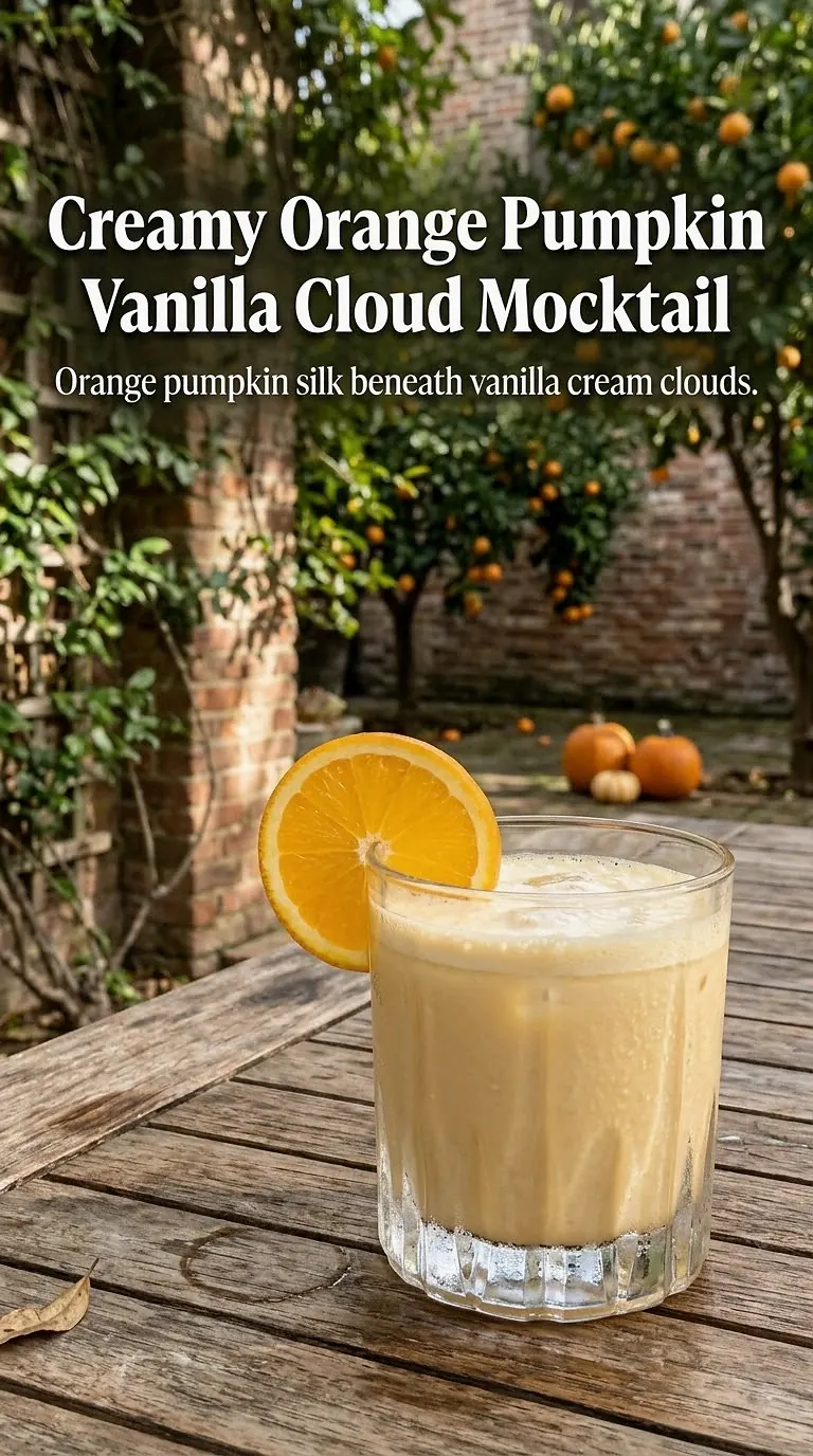 Creamy Orange Pumpkin Vanilla Cloud Mocktail
