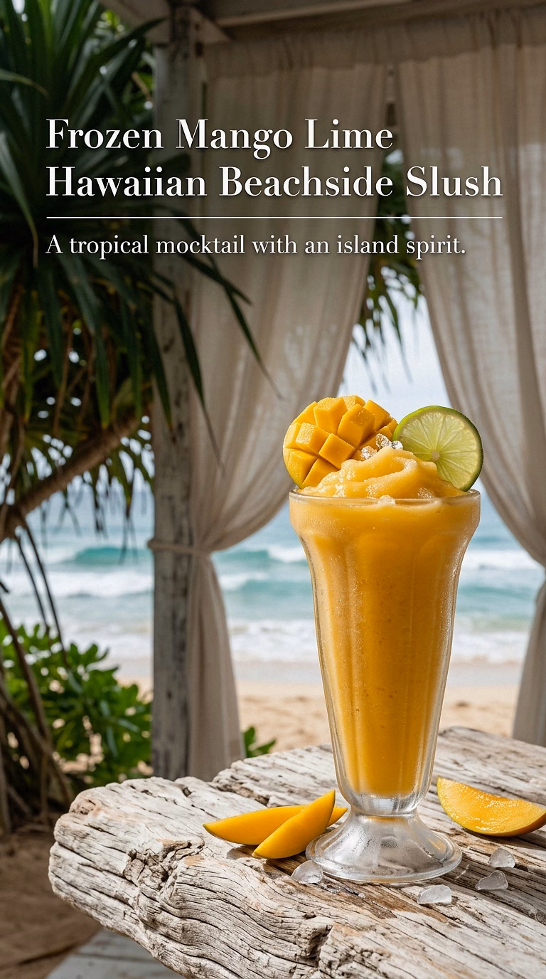 Frozen Mango Lime Hawaiian Beachside Slush