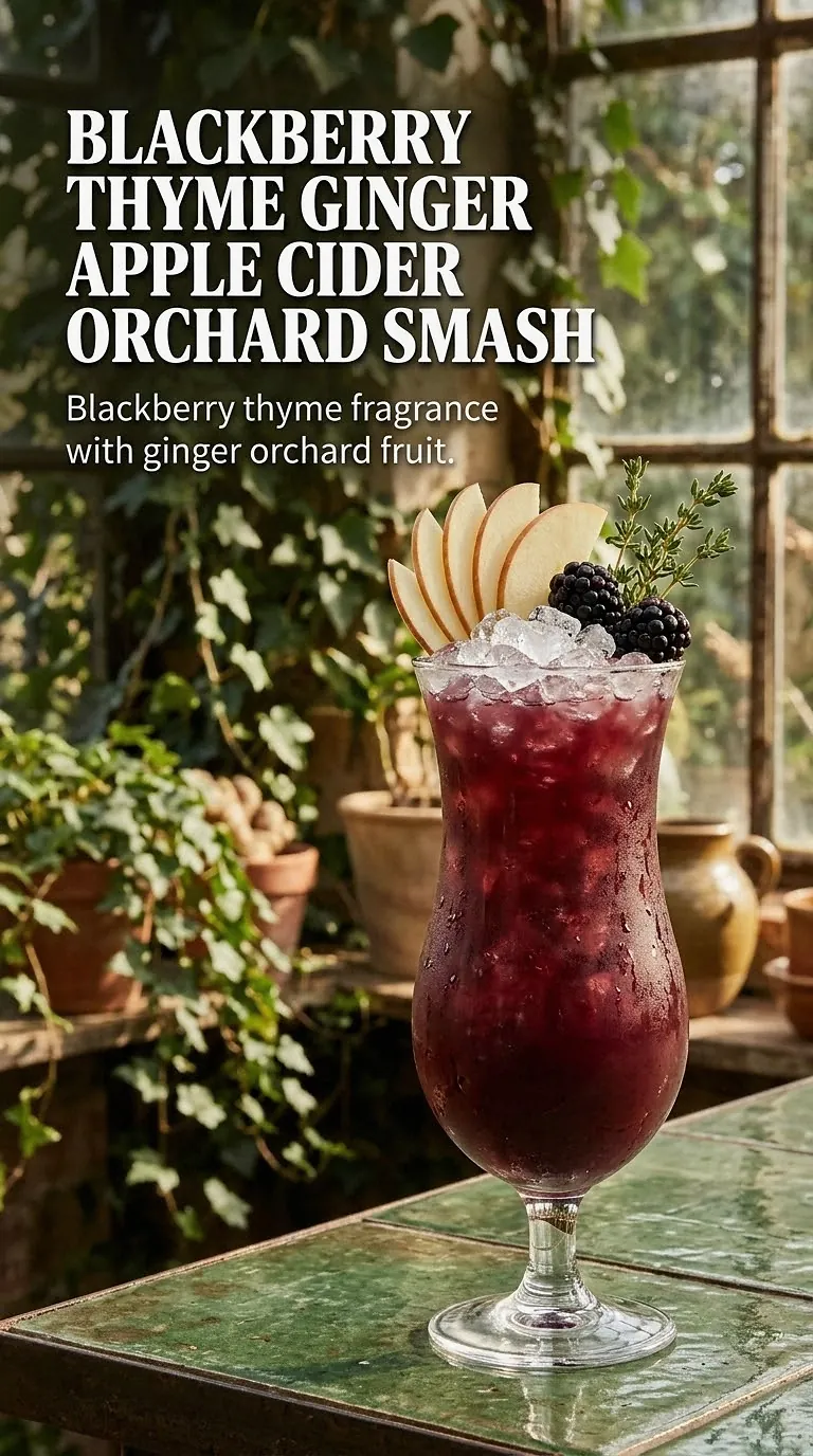 Blackberry Thyme Ginger Apple Cider Orchard Smash