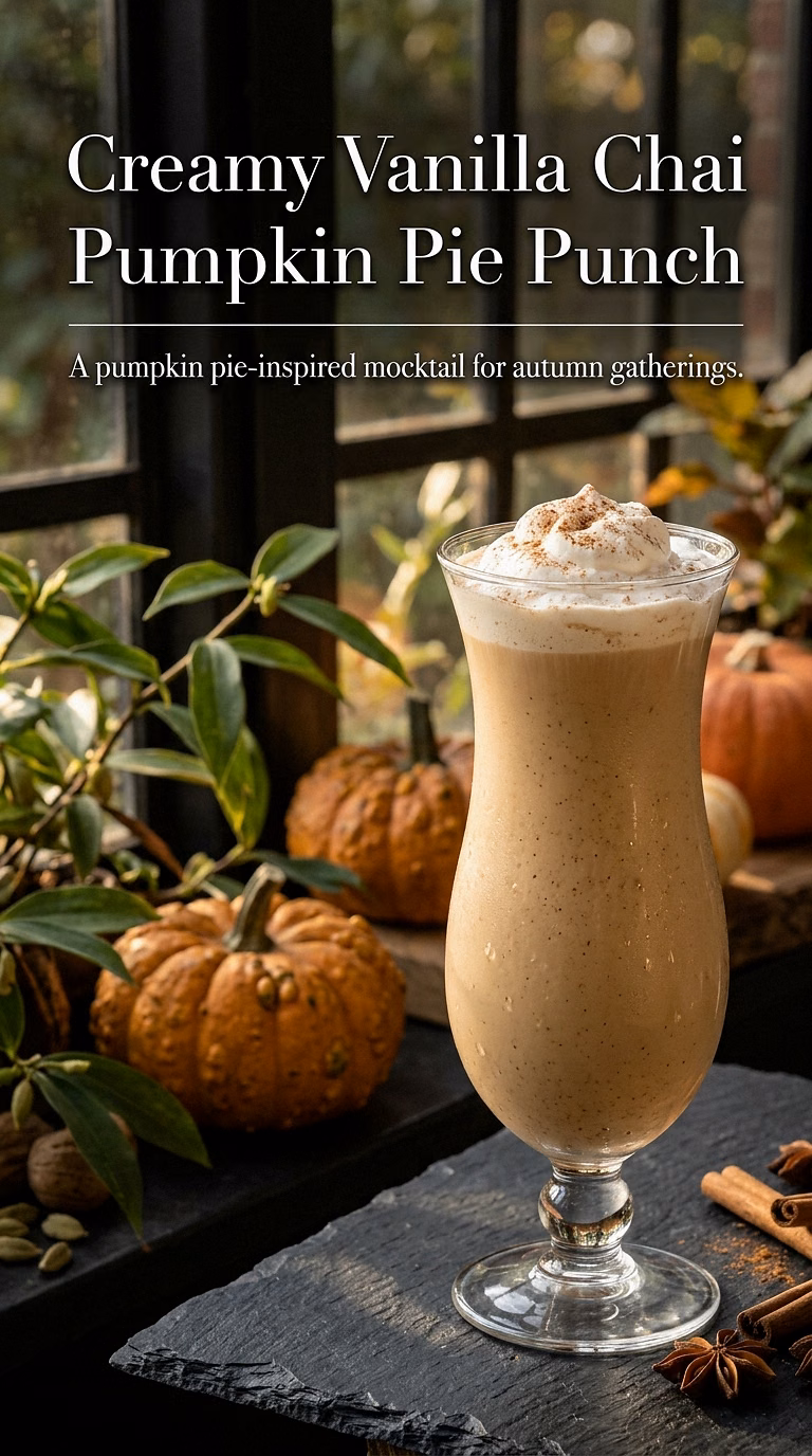 Creamy Vanilla Chai Pumpkin Pie Punch