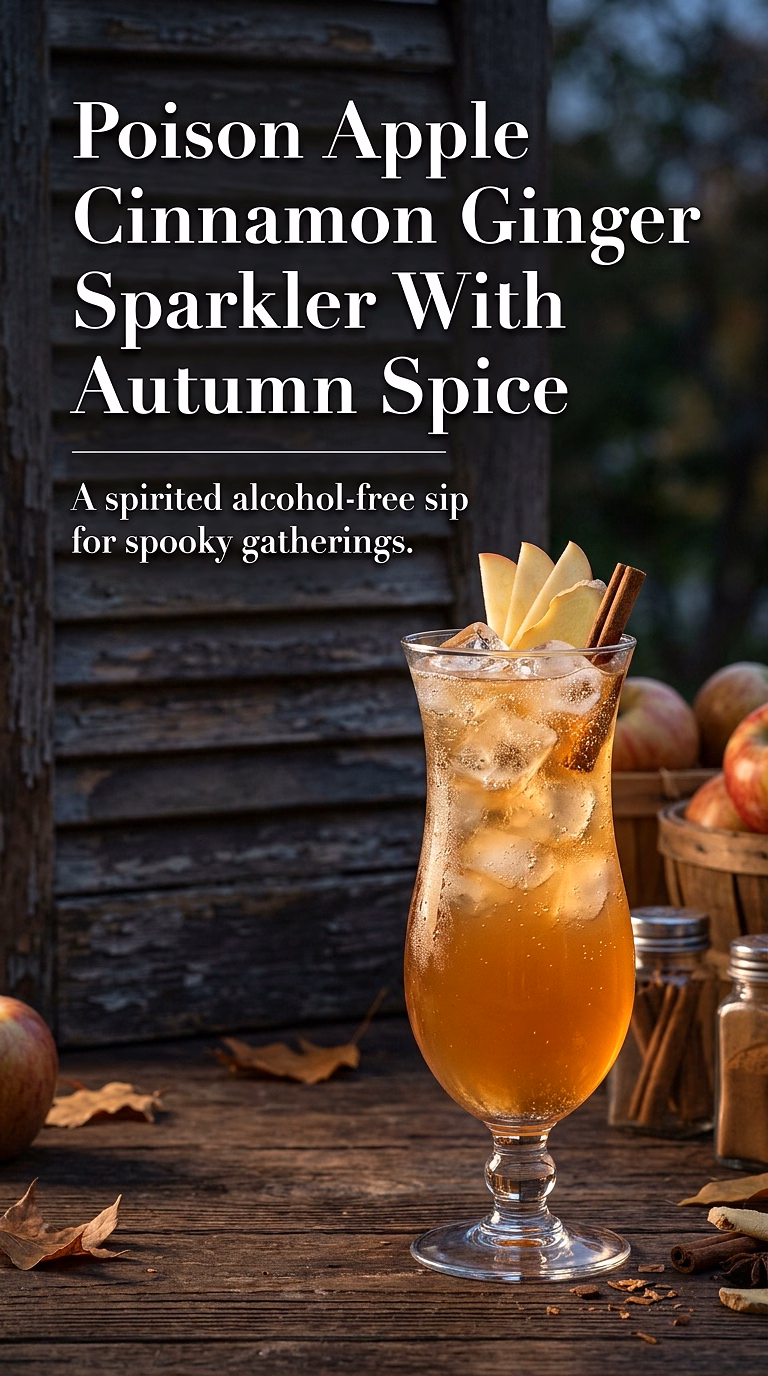 Poison Apple Cinnamon Ginger Sparkler With Autumn Spice