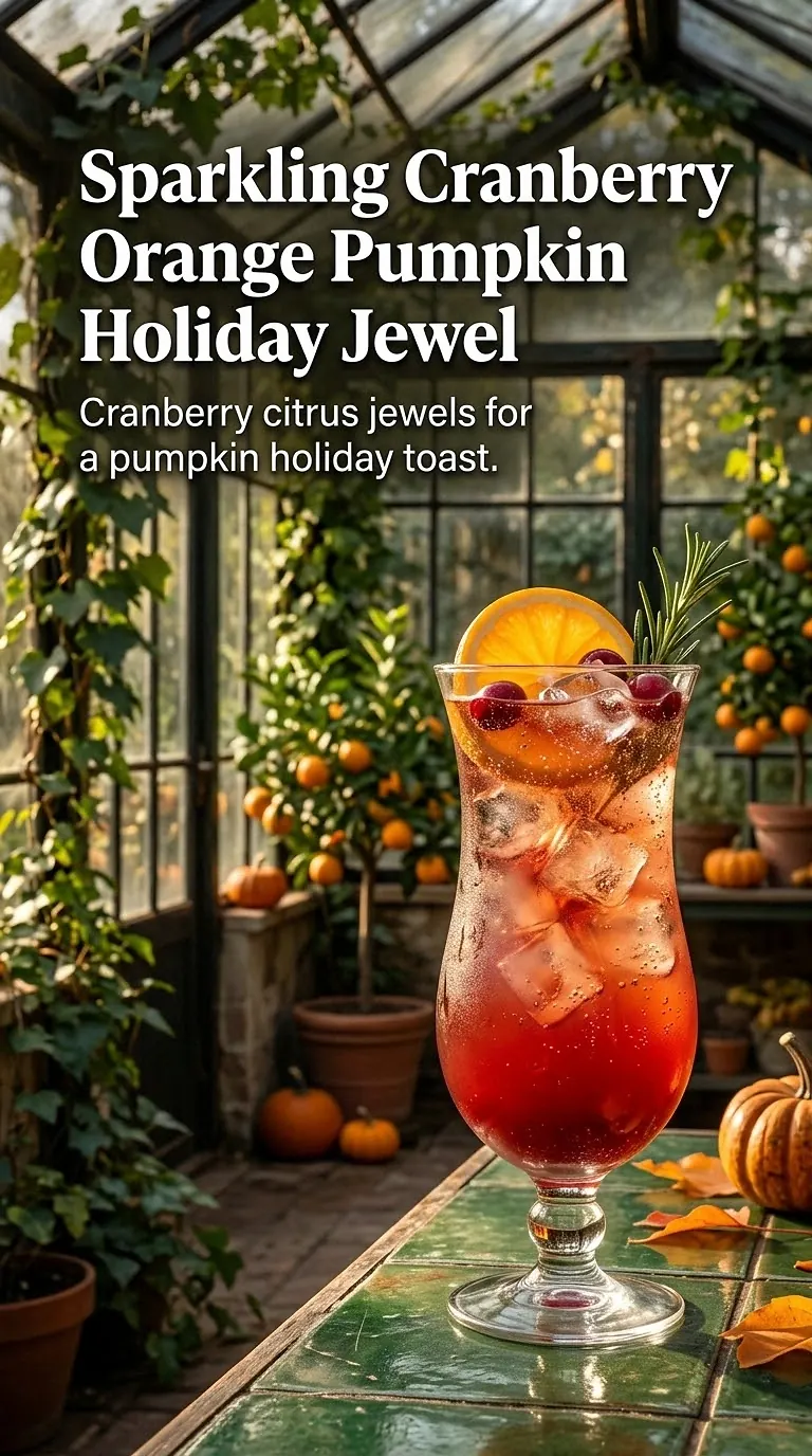 Sparkling Cranberry Orange Pumpkin Holiday Jewel
