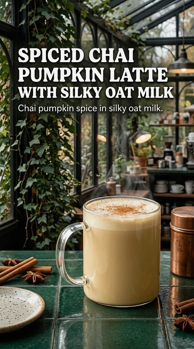 Spiced Chai Pumpkin Latte With Silky Oat Milk