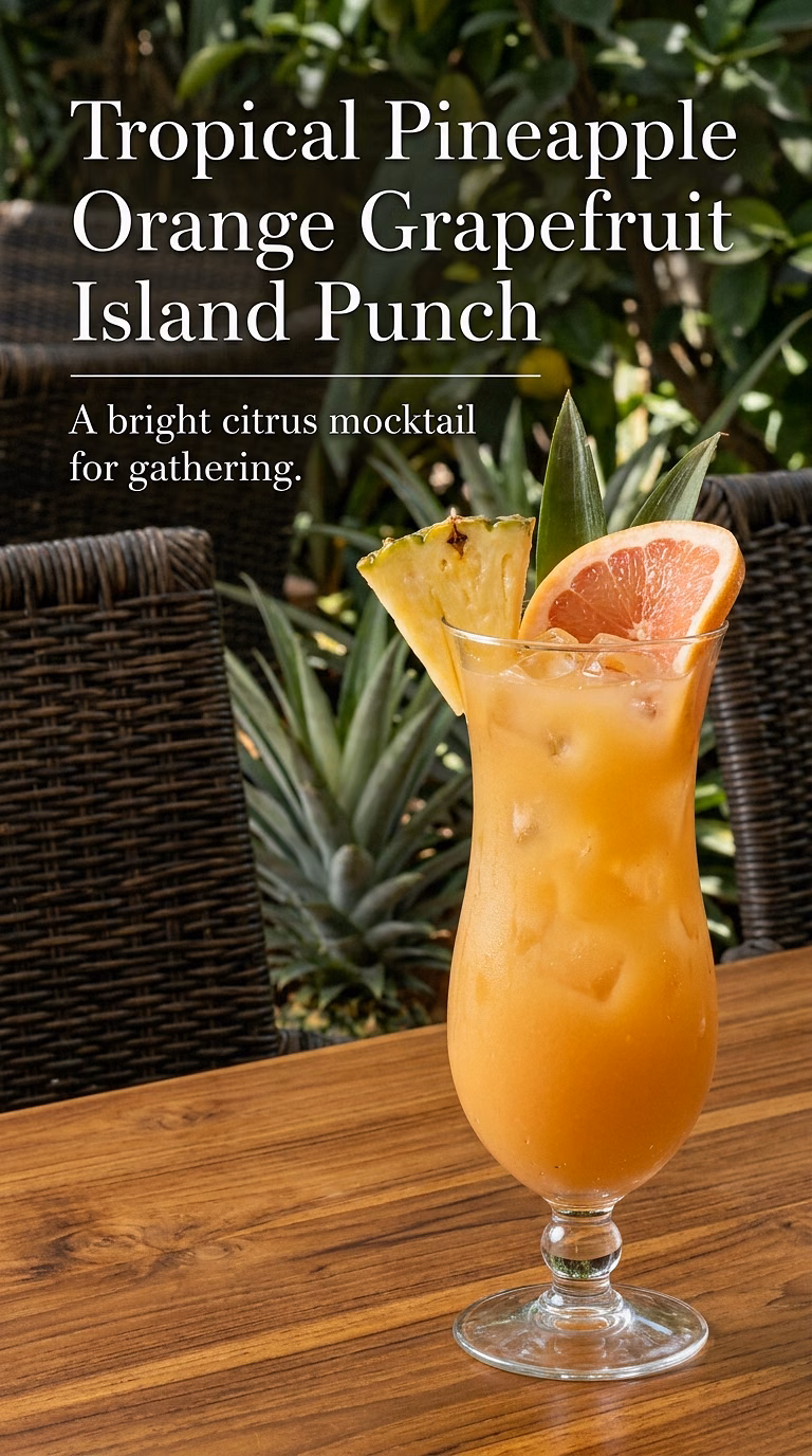 Tropical Pineapple Orange Grapefruit Island Punch