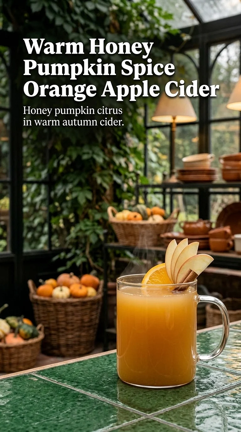 Warm Honey Pumpkin Spice Orange Apple Cider