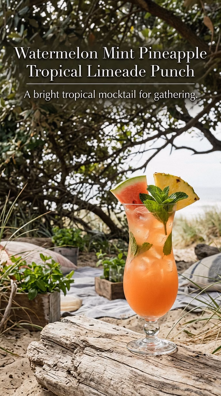 Watermelon Mint Pineapple Tropical Limeade Punch