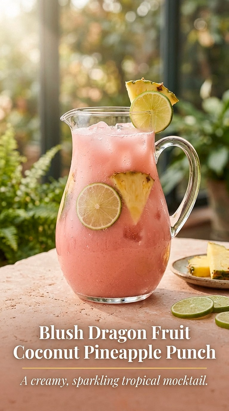 Blush Dragon Fruit Coconut Pineapple Punch
