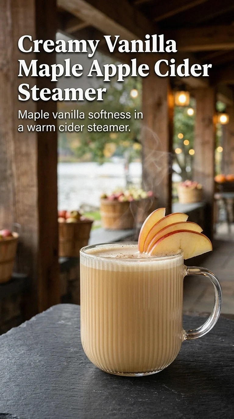Creamy Vanilla Maple Apple Cider Steamer