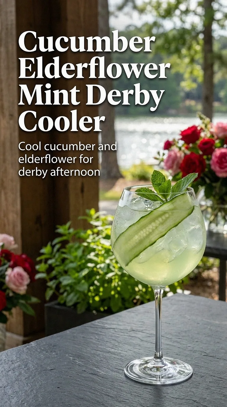 Cucumber Elderflower Mint Derby Cooler