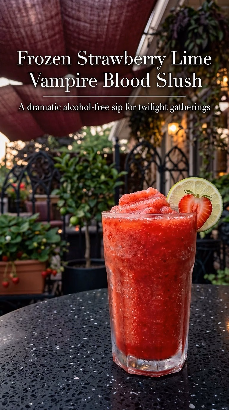 Frozen Strawberry Lime Vampire Blood Slush