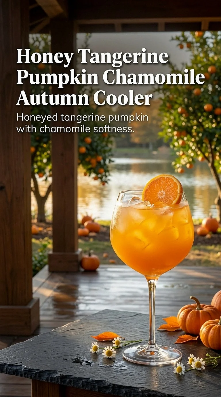 Honey Tangerine Pumpkin Chamomile Autumn Cooler