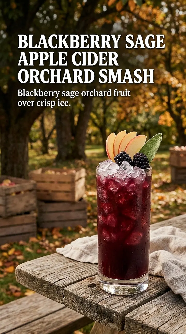 Blackberry Sage Apple Cider Orchard Smash