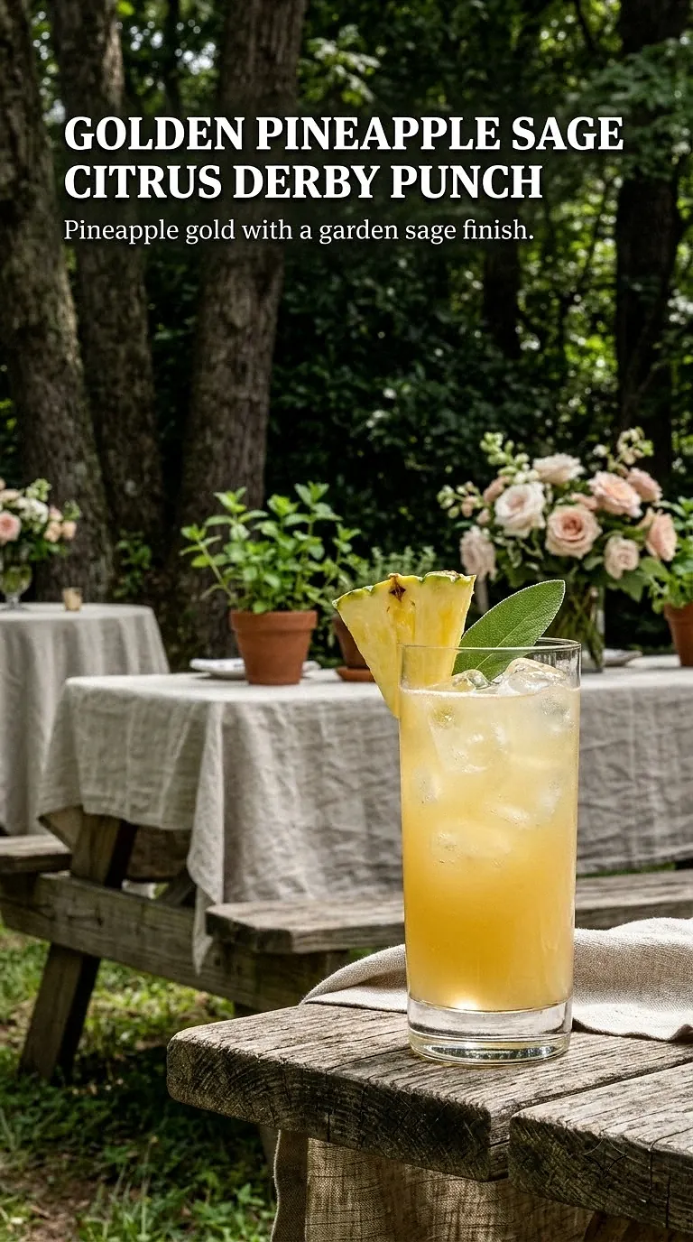 Golden Pineapple Sage Citrus Derby Punch