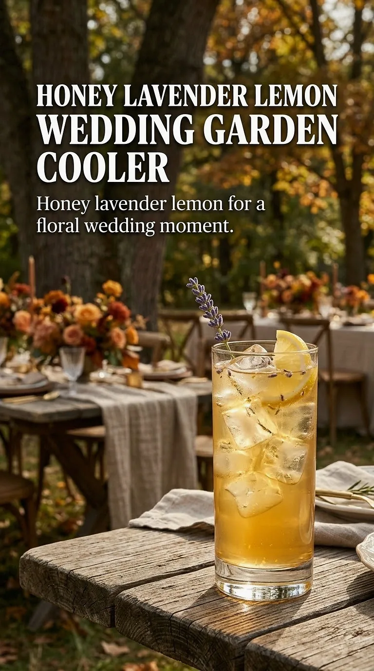 Honey Lavender Lemon Wedding Garden Cooler