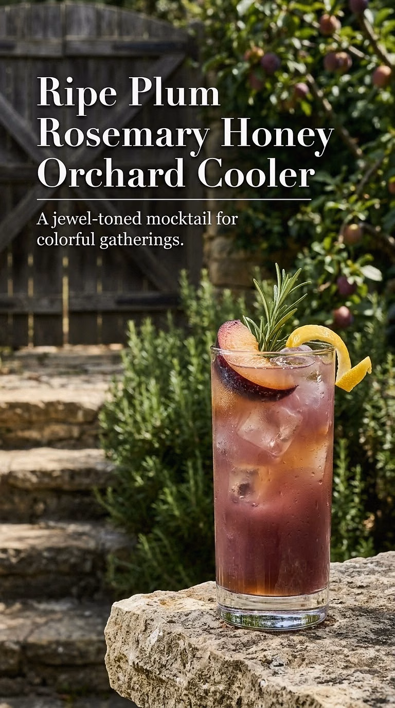 Ripe Plum Rosemary Honey Orchard Cooler