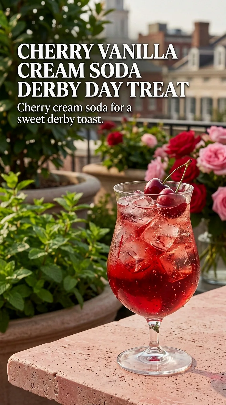 Cherry Vanilla Cream Soda Derby Day Treat